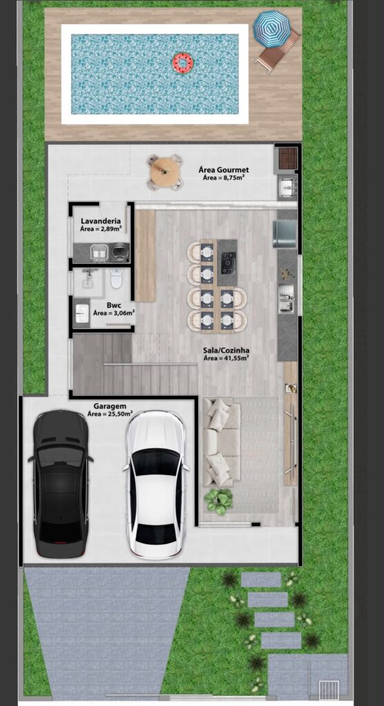 Foto 3 de CASA COM PISCINA
